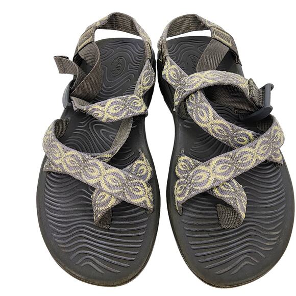 Chaco Zx2 Geometric Print Water Sandals Adjustable Strap Womens Size 8 Shoes - Picture 6 of 6